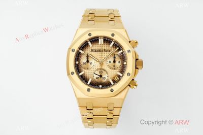 APS Factory Audemars Piguet Royal Oak 41mm Calibre 4401 Movement Yellow Gold Ombre Face Watch
